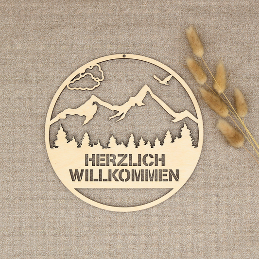 Türschild "Berge"