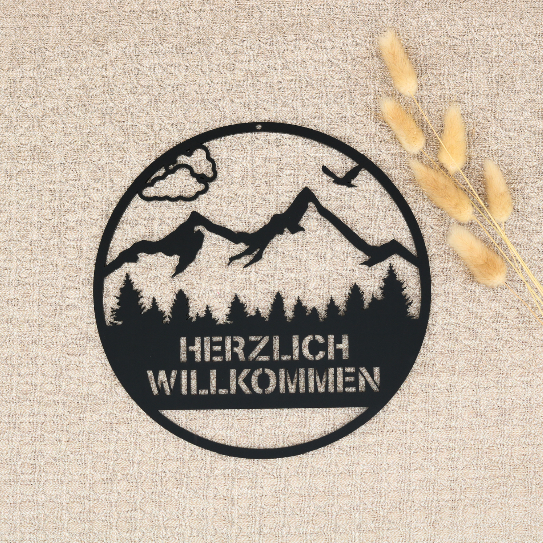 Türschild "Berge"