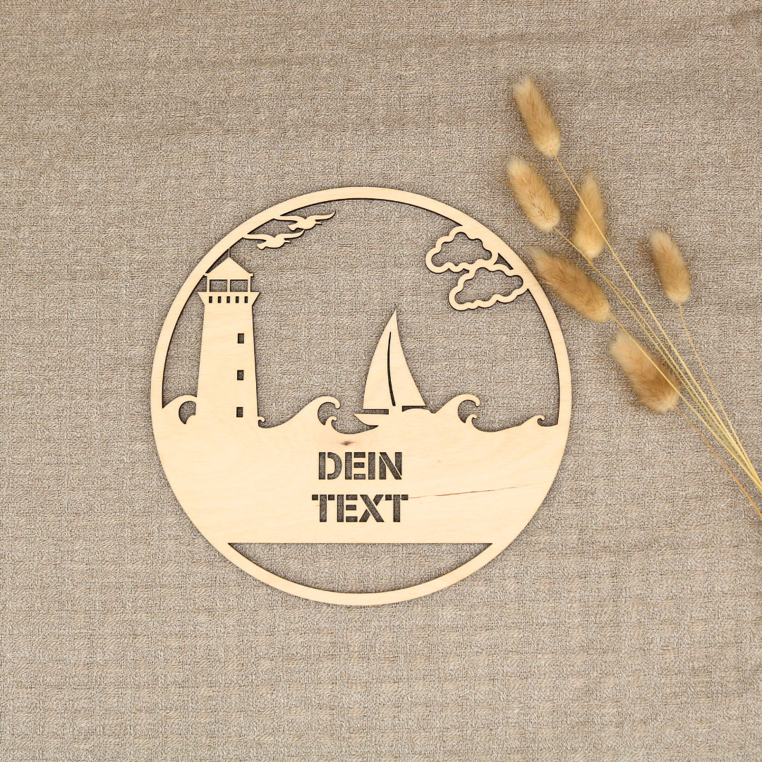 Personalisiertes Türschild "Meer"