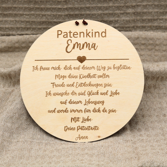 Schild Patenkind