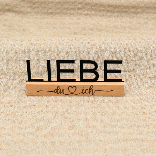 Acryl Schild LIEBE