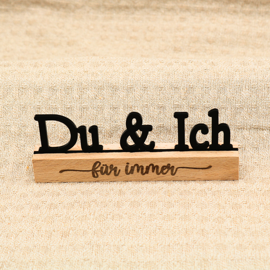 Acryl Schild Du & Ich
