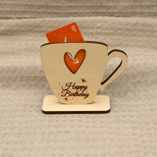 Gutscheintasse Happy Birthday