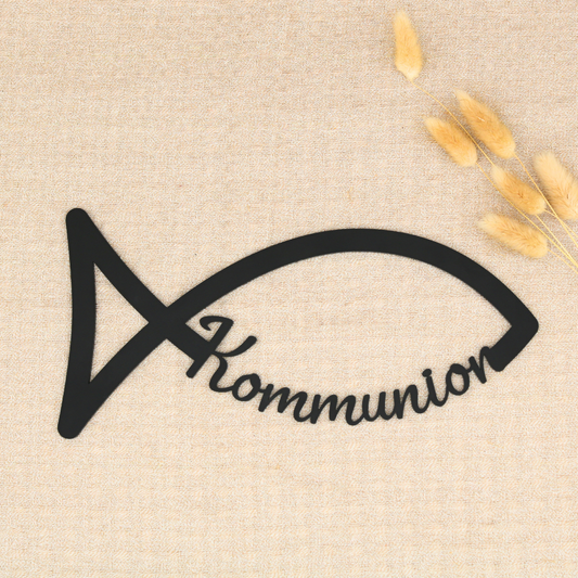 Türschild Fisch Kommunion
