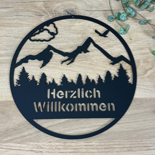 Türschild "Berge"
