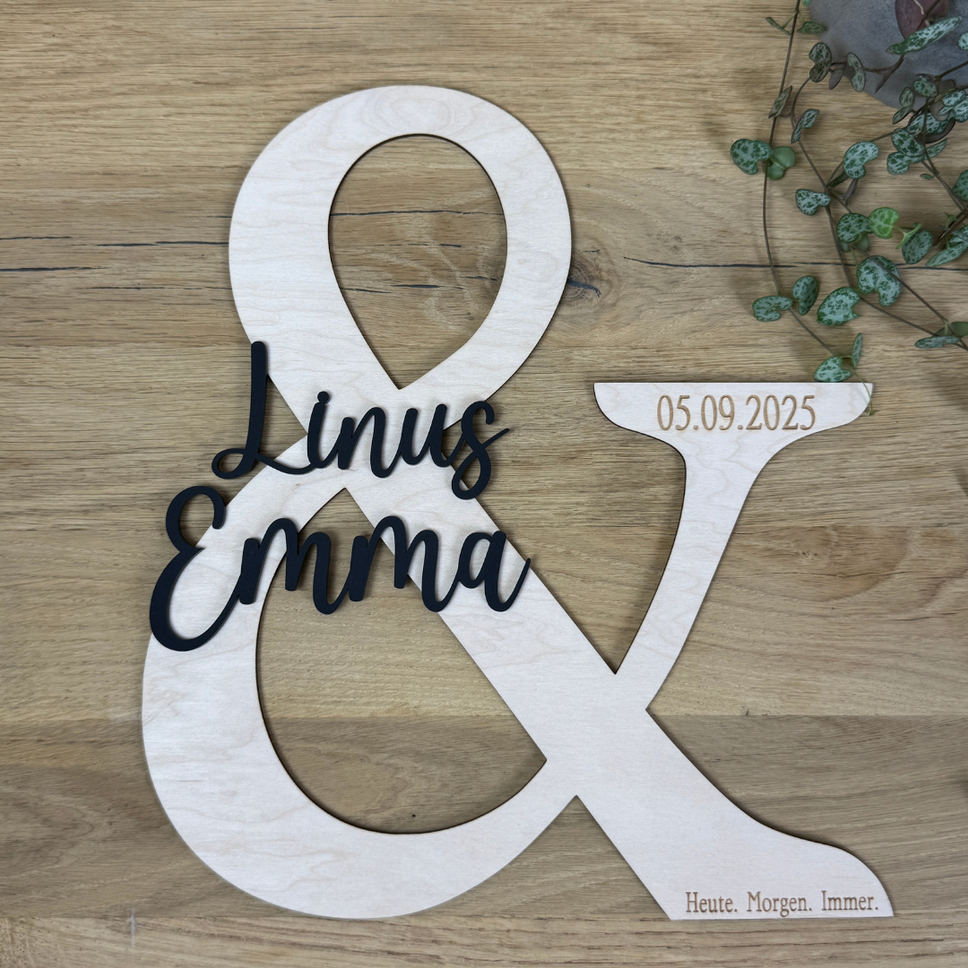 &-Zeichen Hochzeit