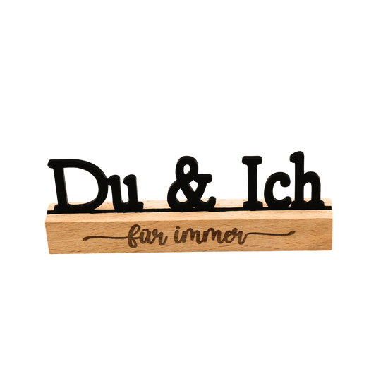 Acryl Schild Du & Ich