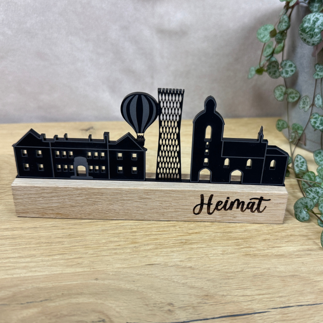 Acryl Schild Warstein Stadtsilhouette
