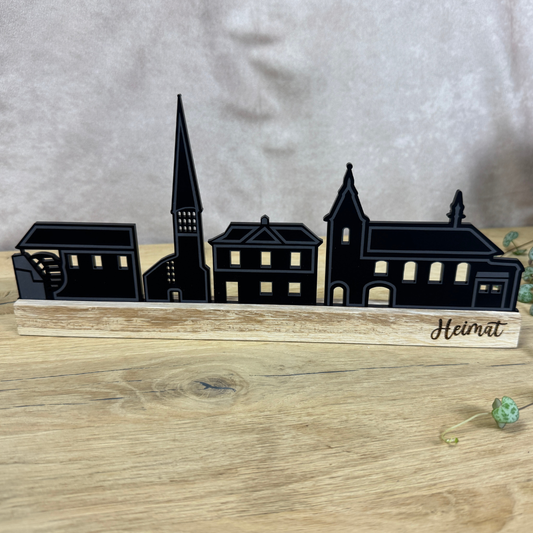 Acryl Schild Belecke Stadtsilhouette
