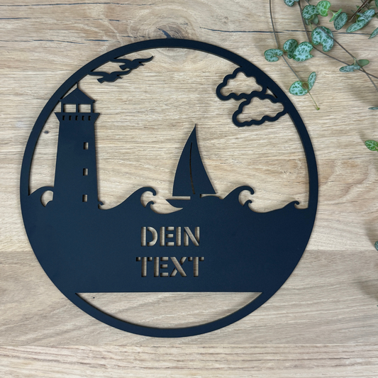 Personalisiertes Türschild "Meer"