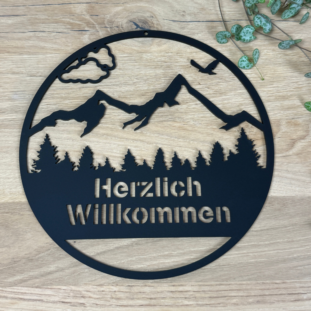 Türschild "Berge"