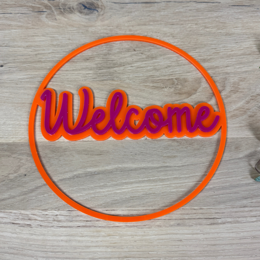 Türschild Loop "Welcome"