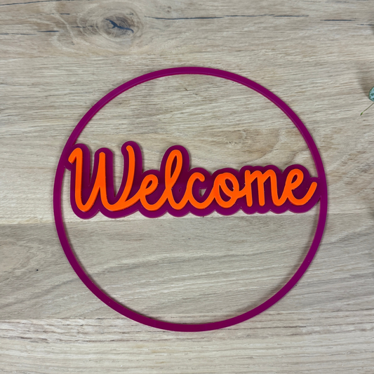 Türschild Loop "Welcome"