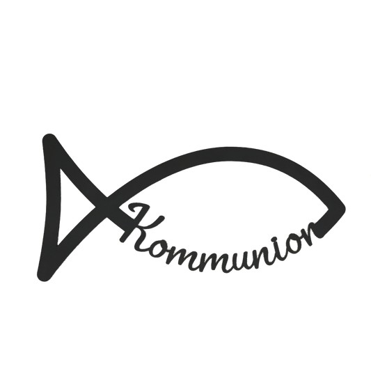 Türschild Fisch Kommunion